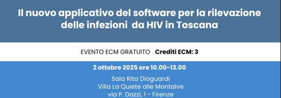 Il nuovo applicativo del software per la rilevazione delle infezioni da HIV in Toscana
