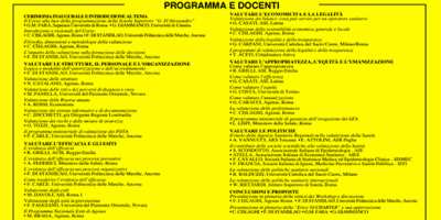 L’impatto della valutazione sull'organizzazione dei servizi sanitari e sui loro esiti: il corso a Erice dal 18 al 23 novembre 2018