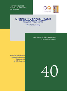 Il Progetto SAPerE – Fase II: strumenti e metodi di lavoro, risultati preliminari. Workshop Summary