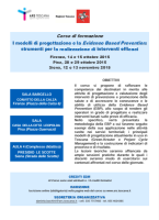 I modelli di progettazione e la Evidence Based Prevention: strumenti per la realizzazione di interventi efficaci