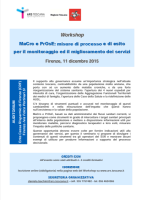 MaCro e PrOsE: misure di processo e di esito per il monitoraggio e il miglioramento dei servizi